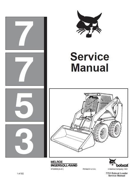 skid steer 7753 bobcat manual|bobcat 7753 repair manual.